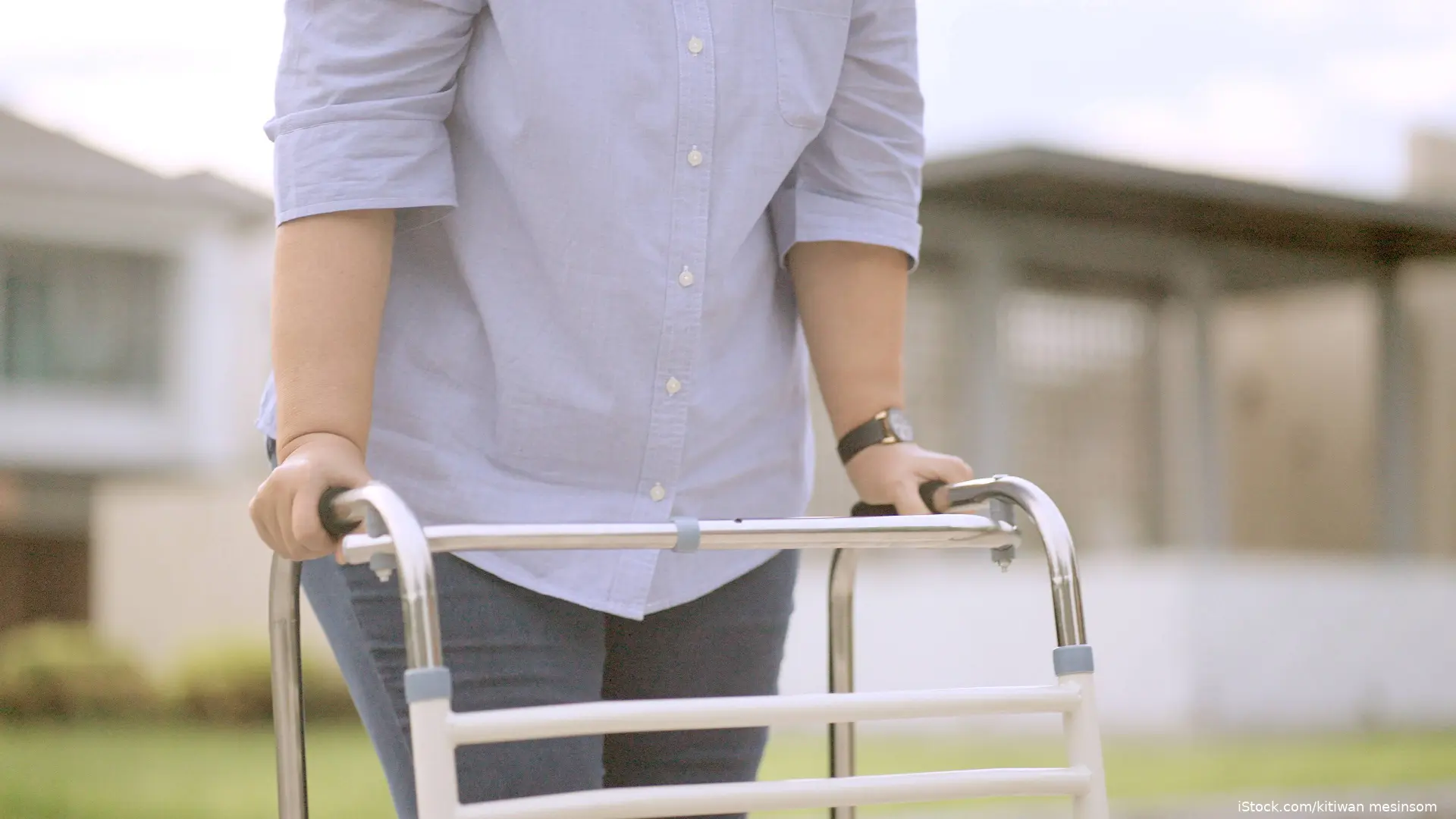 person using walker