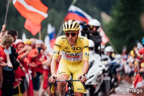 Tadej Pogacar tijdens de Tour de France 2024. @Imago