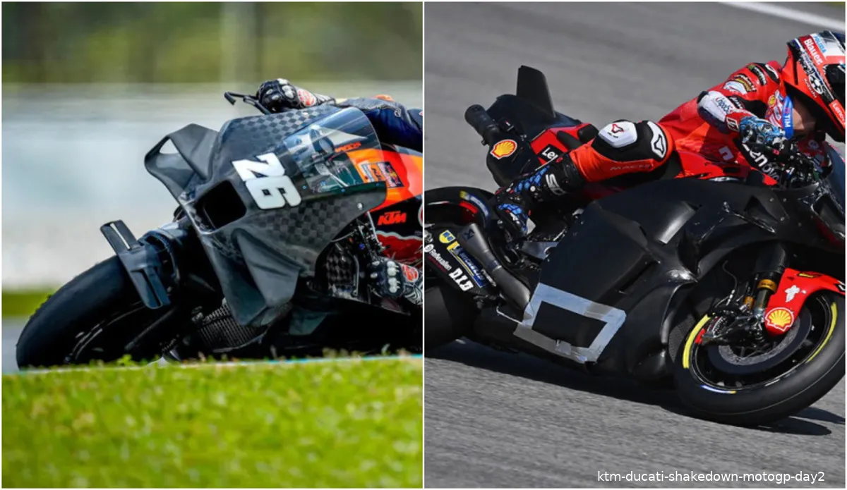 ktm ducati shakedown motogp day2