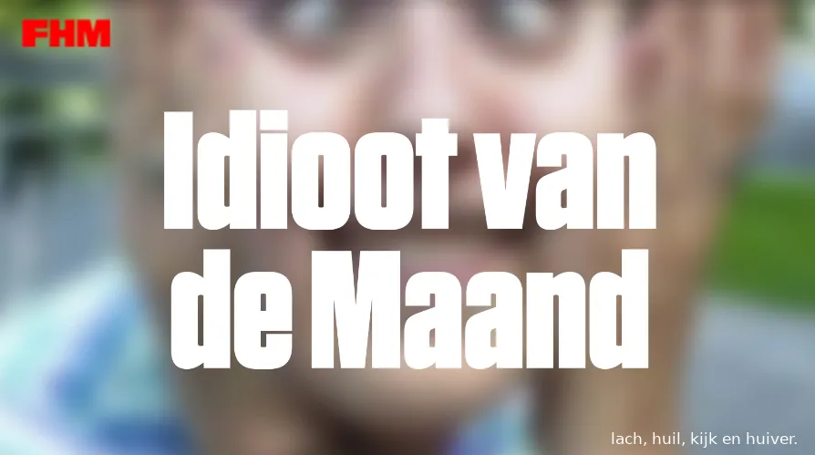 idioot van de maand header