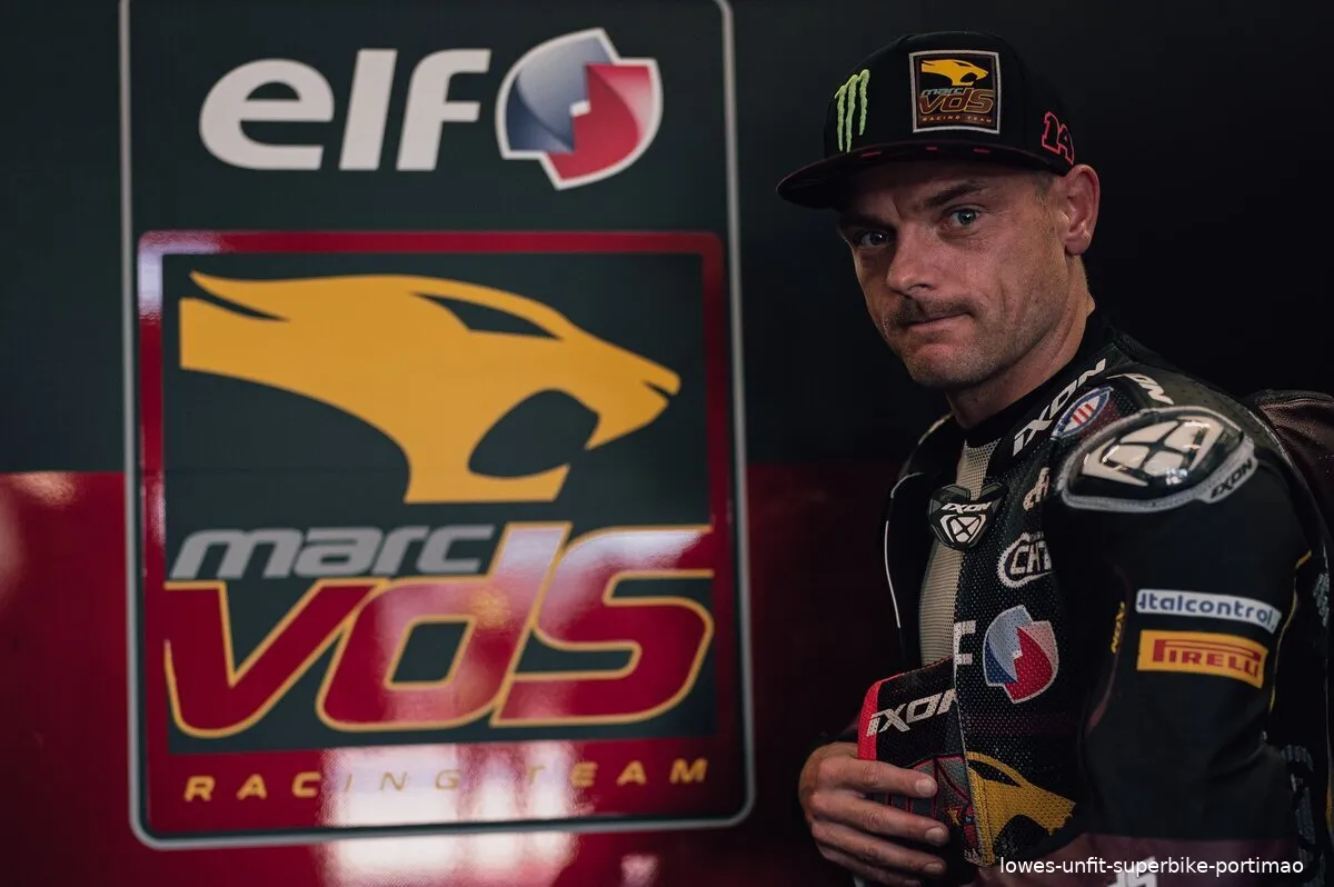 lowes unfit superbike portimao