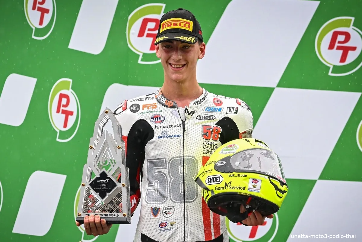 lunetta moto3 podio thai