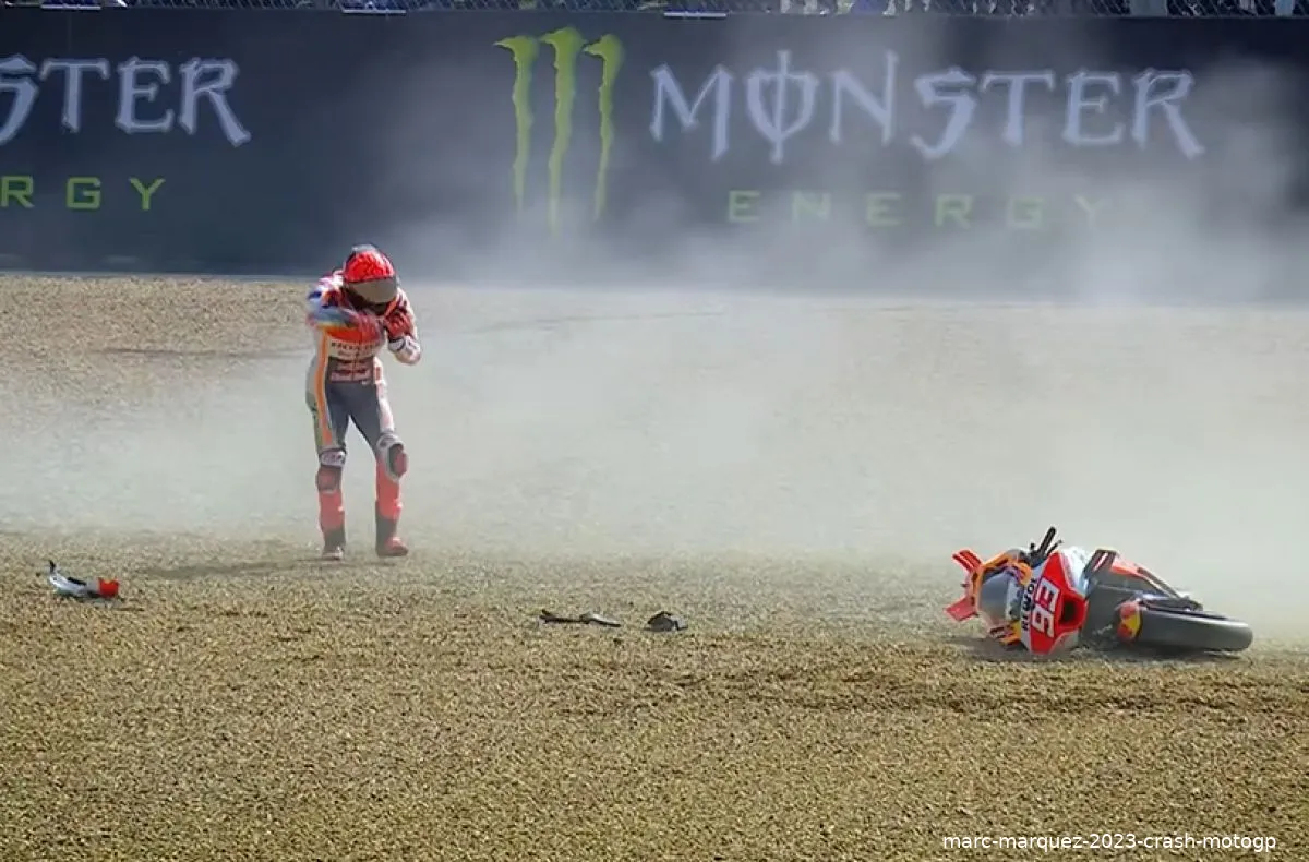 marc marquez 2023 crash motogp