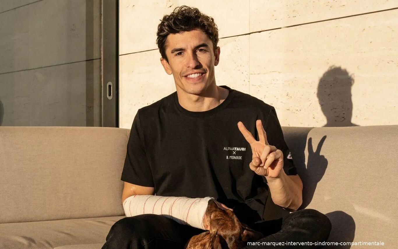 marc marquez intervento sindrome compartimentale