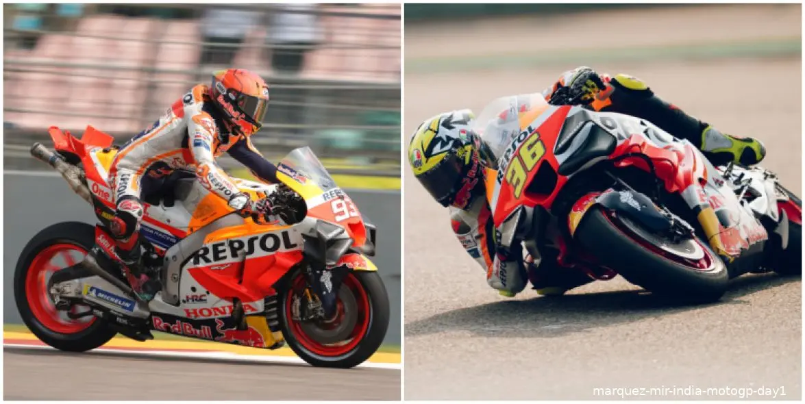 marquez mir india motogp day1