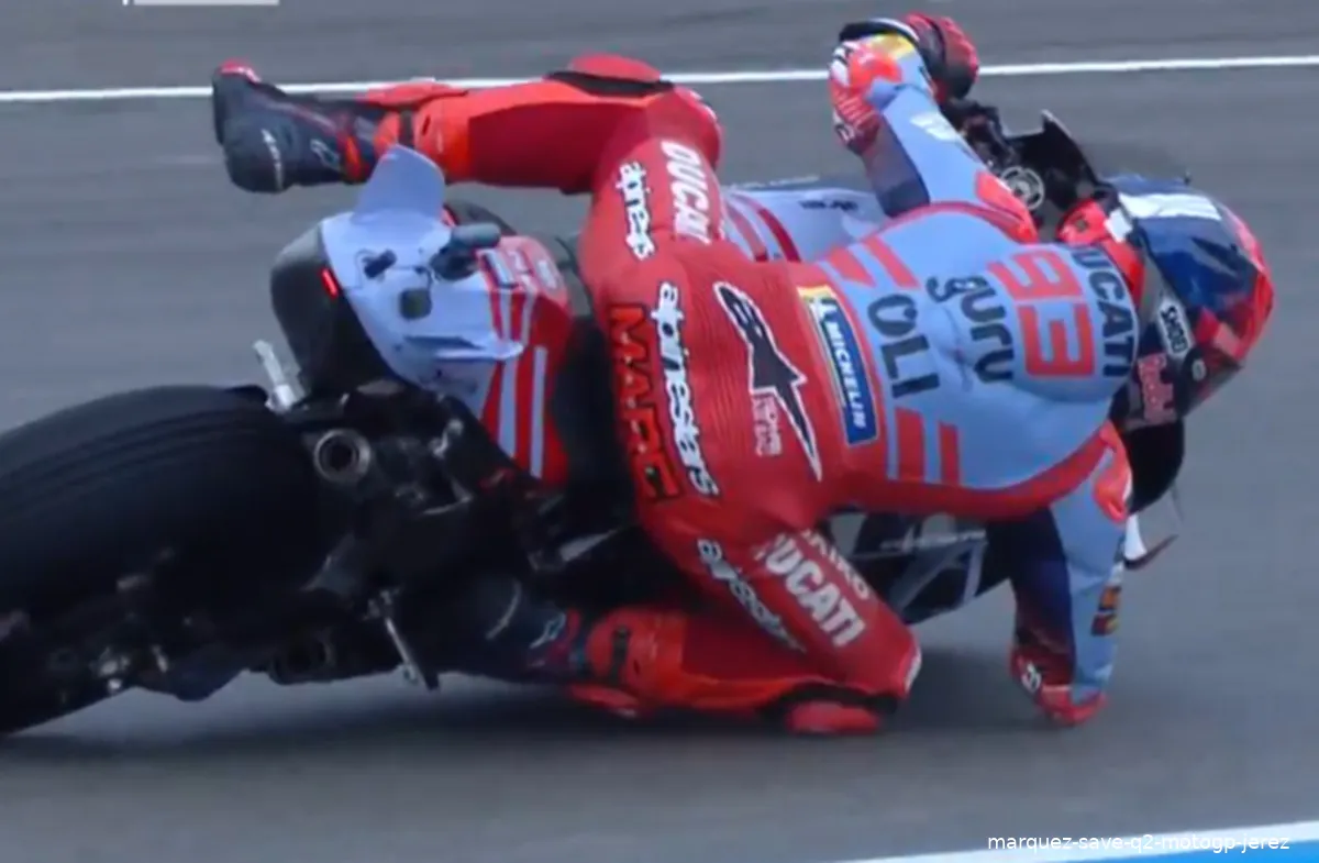 marquez save q2 motogp jerez 1 1