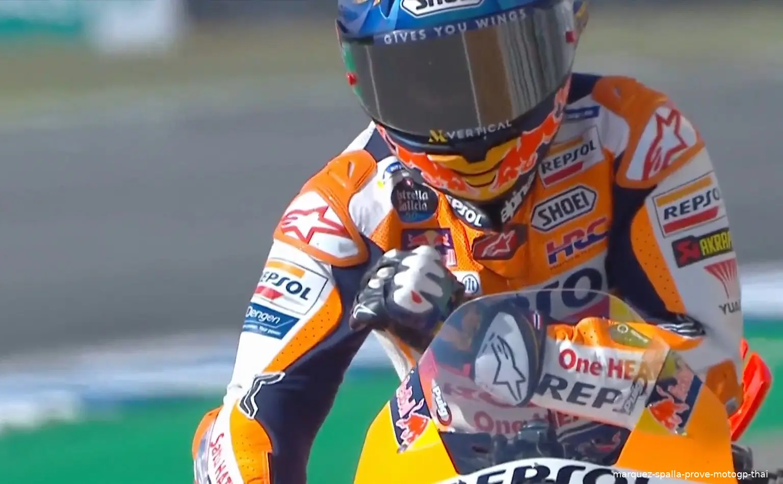 marquez spalla prove motogp thai