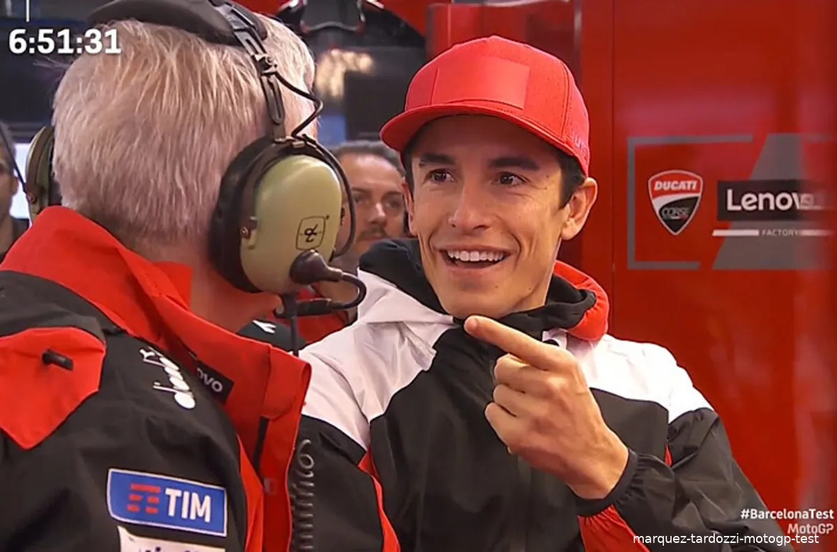 marquez tardozzi motogp test