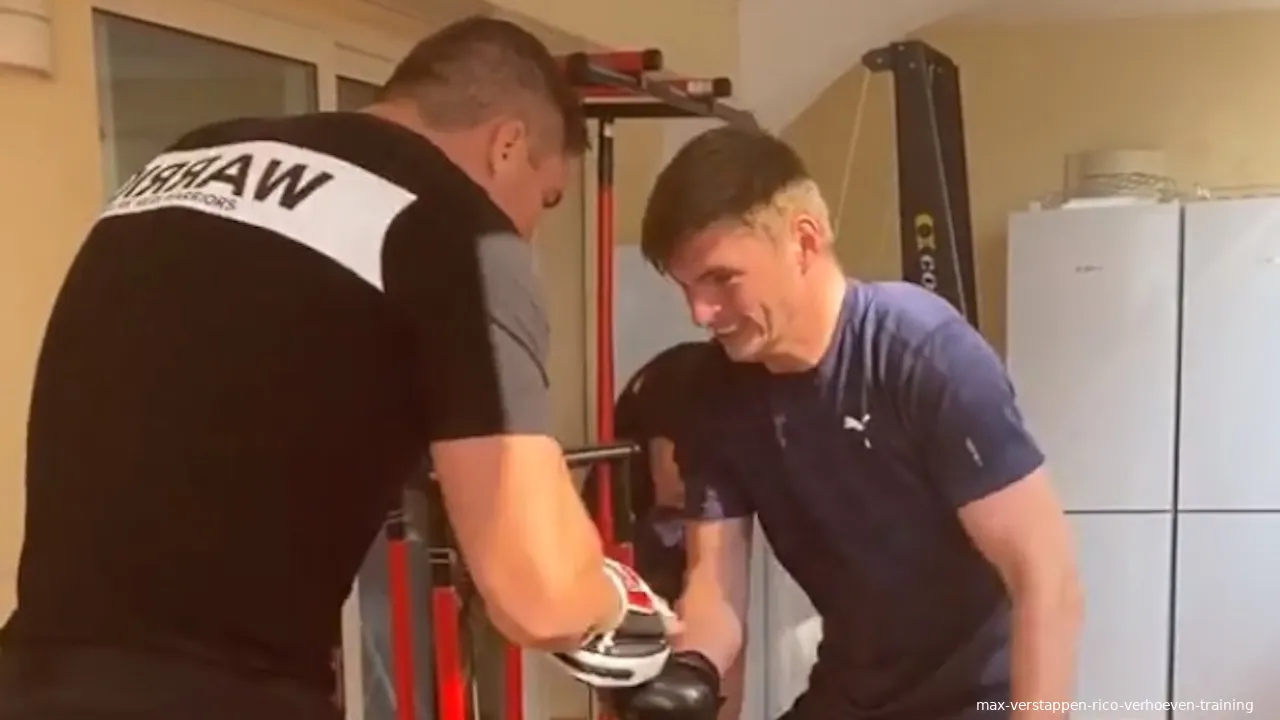 max verstappen rico verhoeven training