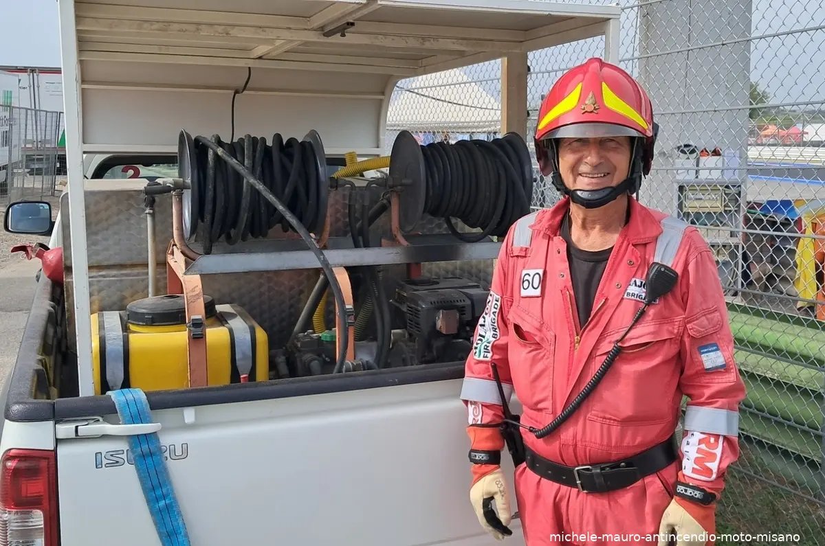 michele mauro antincendio moto misano
