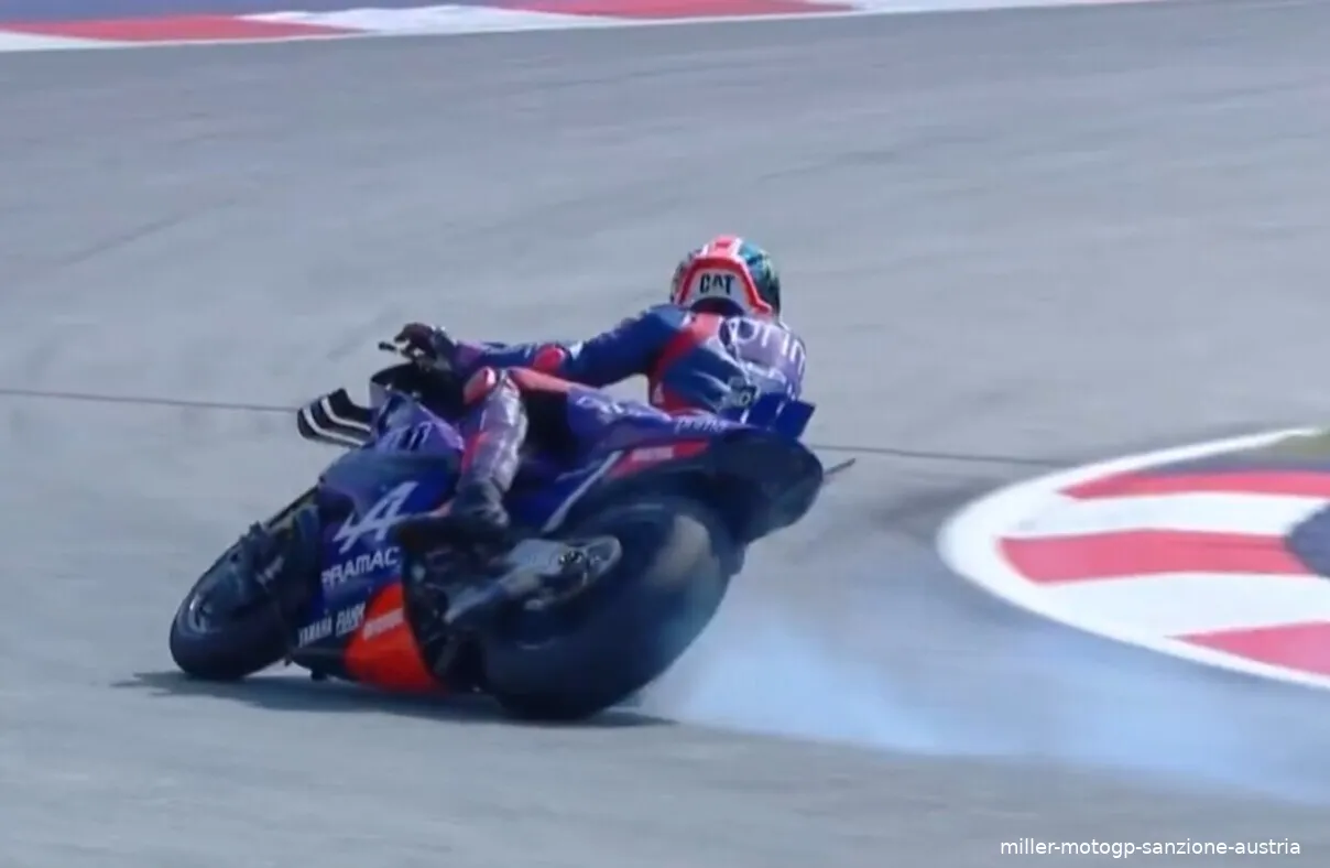 miller motogp sanzione austria