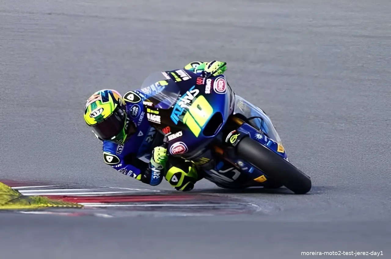 moreira moto2 test jerez day1