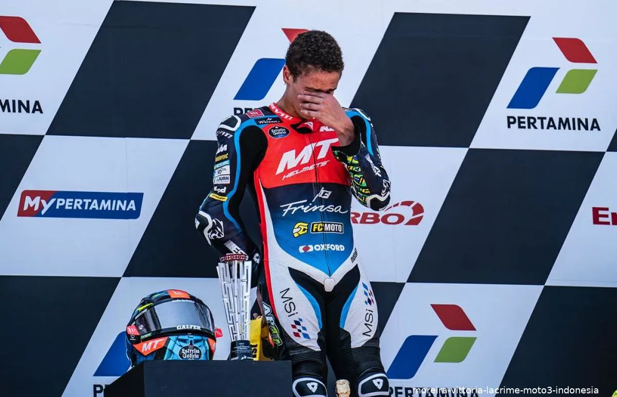 moreira vittoria lacrime moto3 indonesia