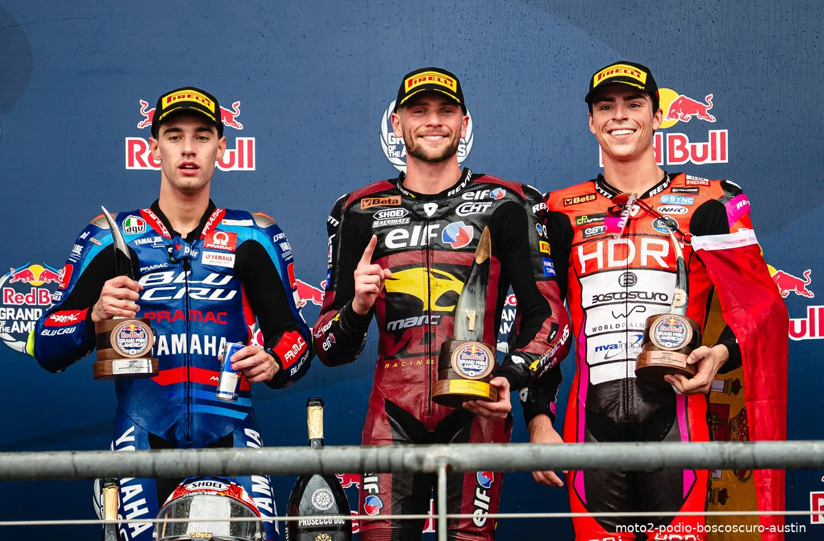 moto2 podio boscoscuro austin
