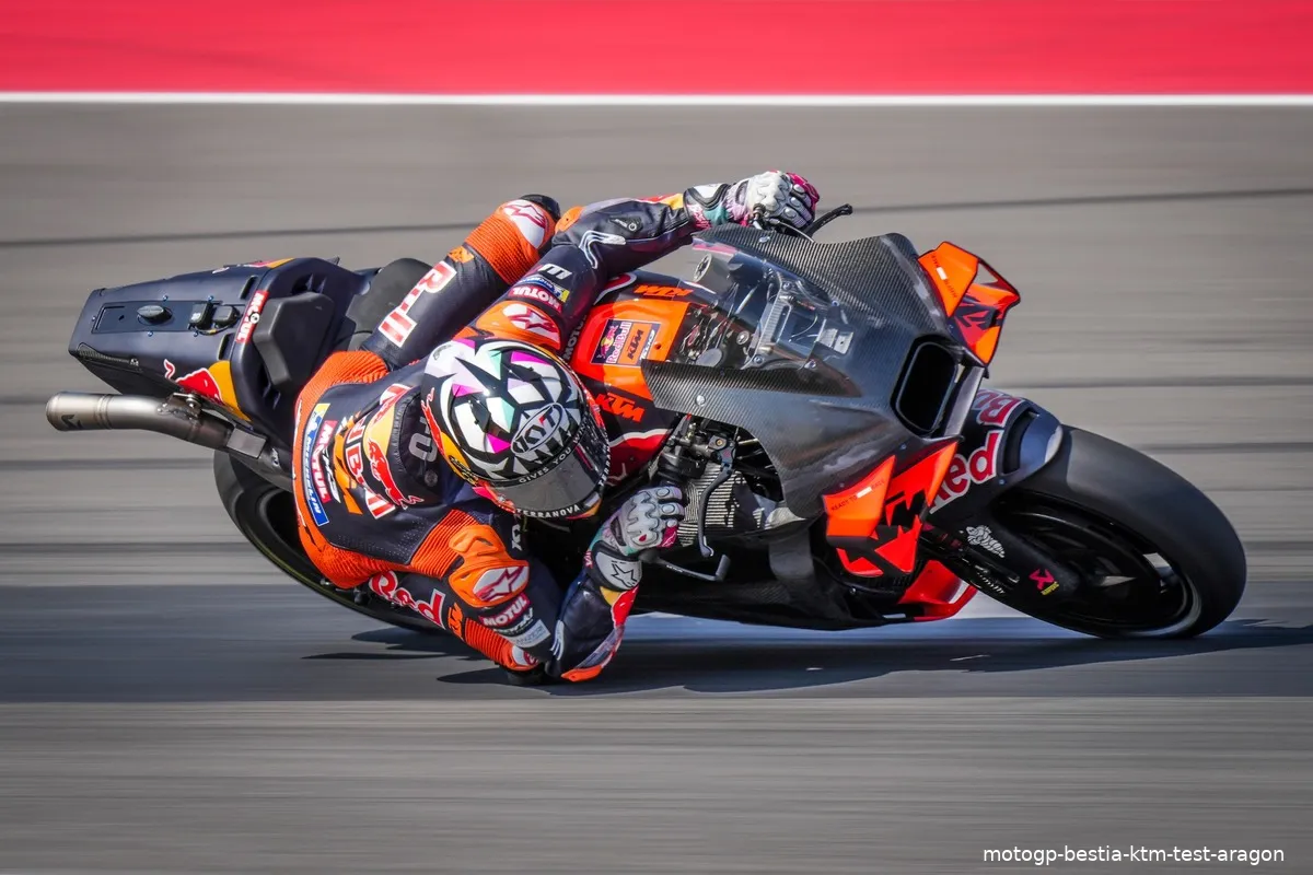 motogp bestia ktm test aragon