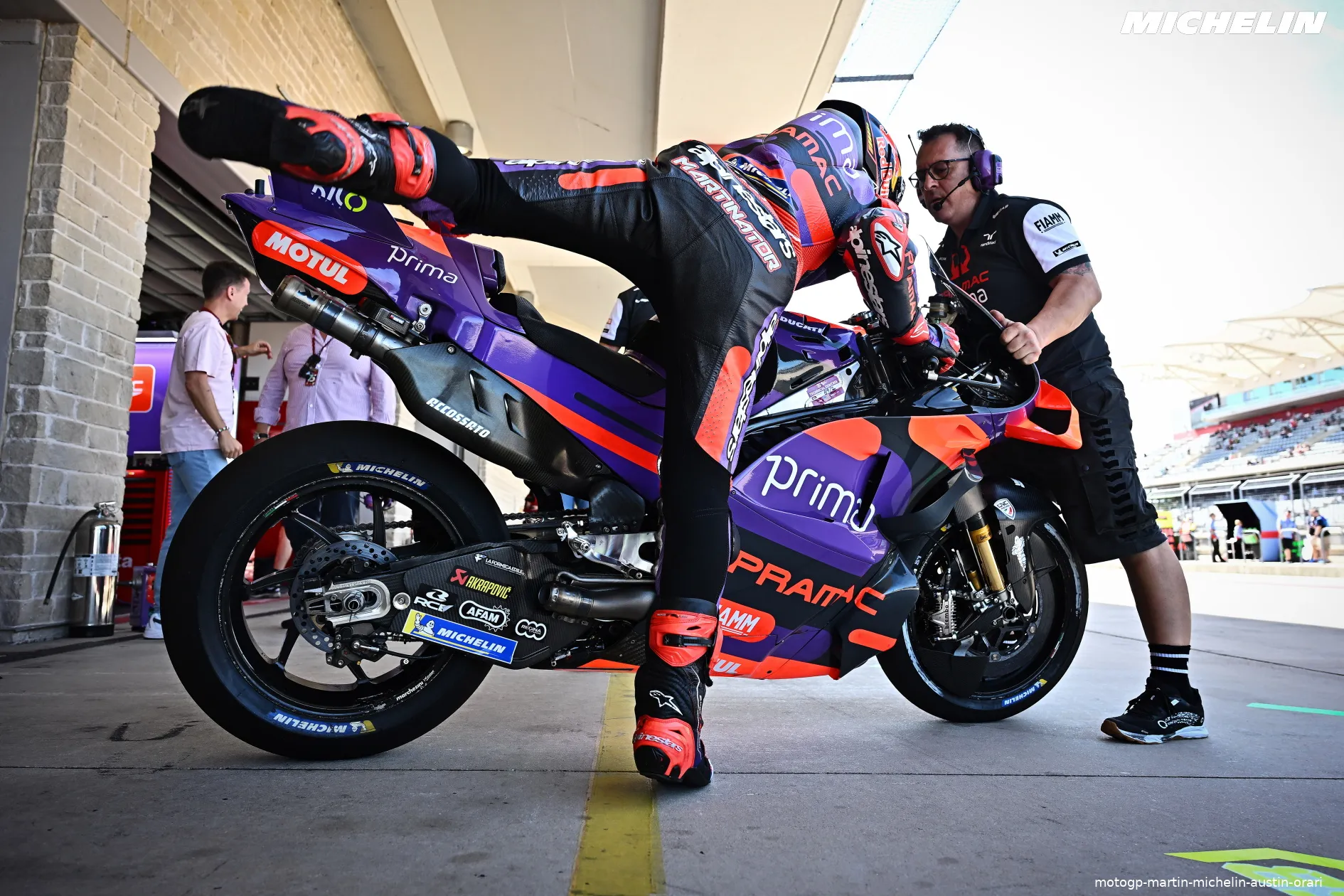 motogp martin michelin austin orari