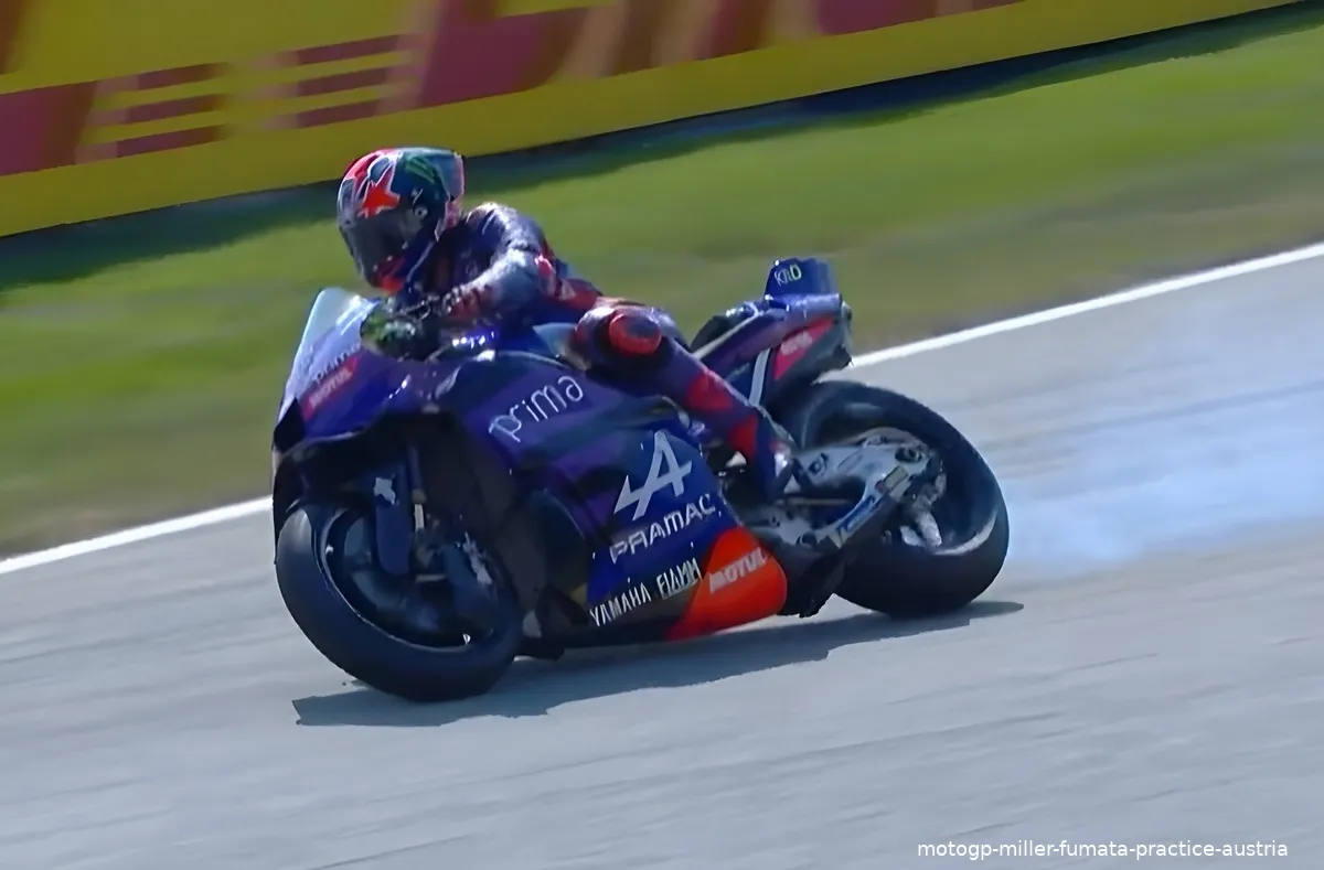 motogp miller fumata practice austria