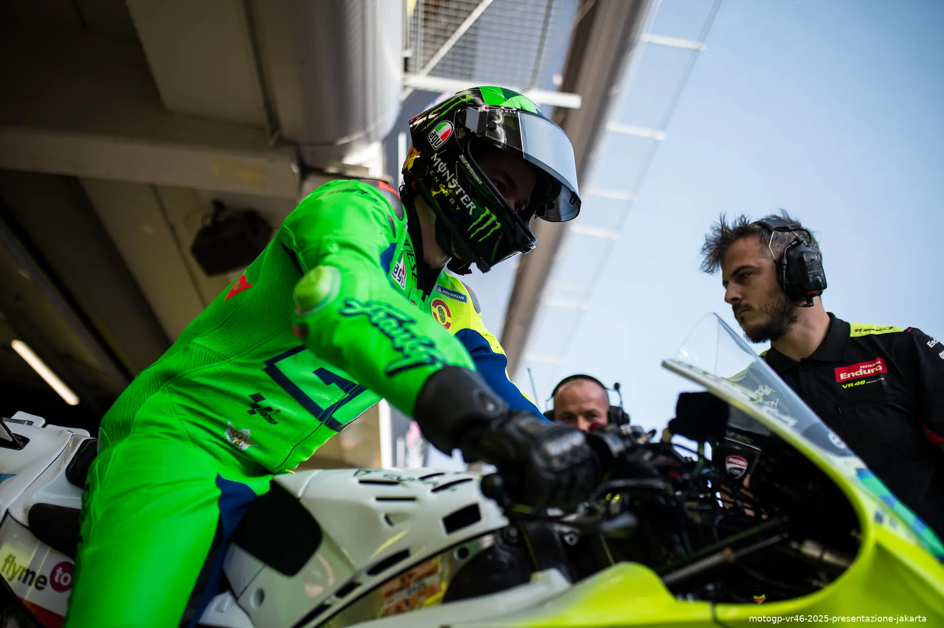 motogp vr46 2025 presentazione jakarta