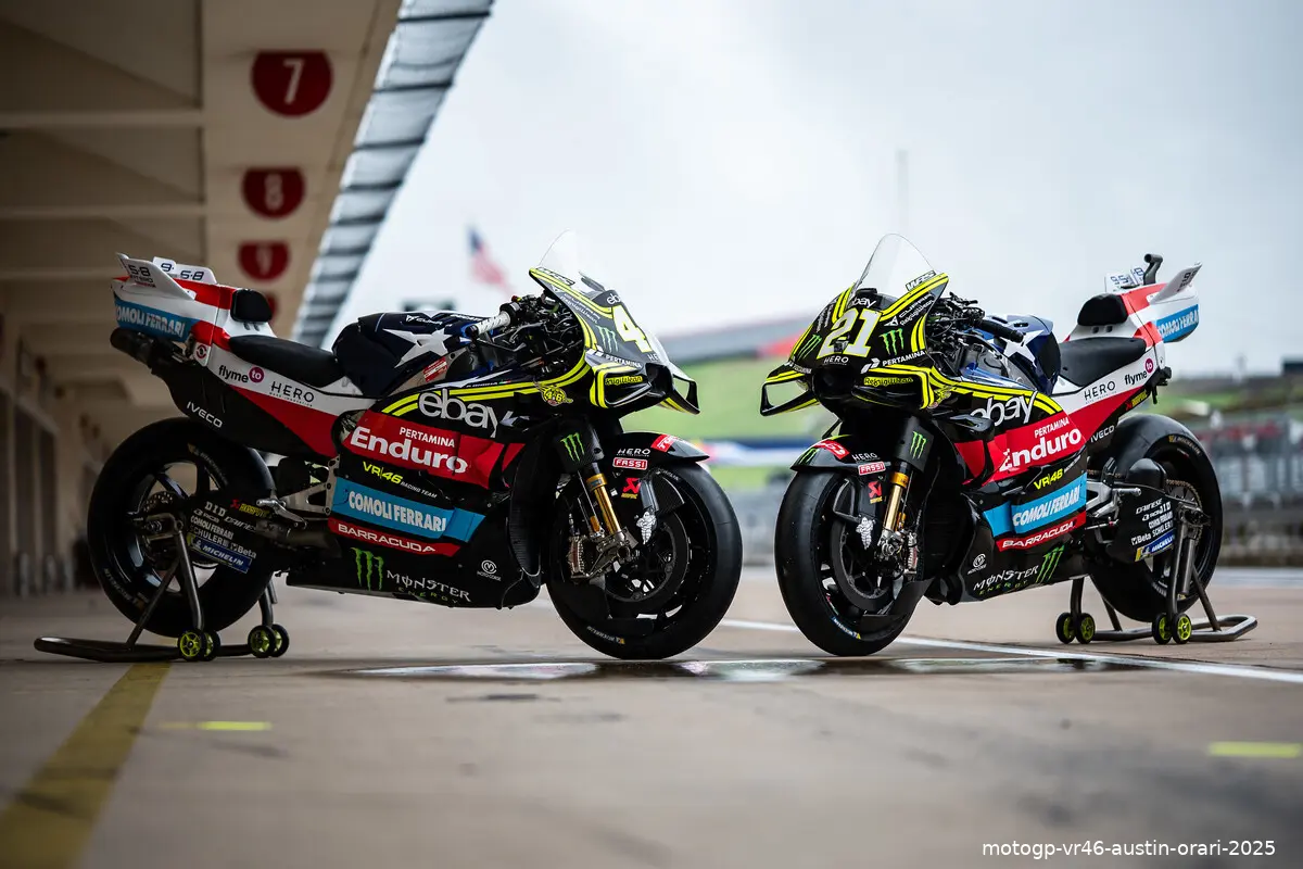 motogp vr46 austin orari 2025