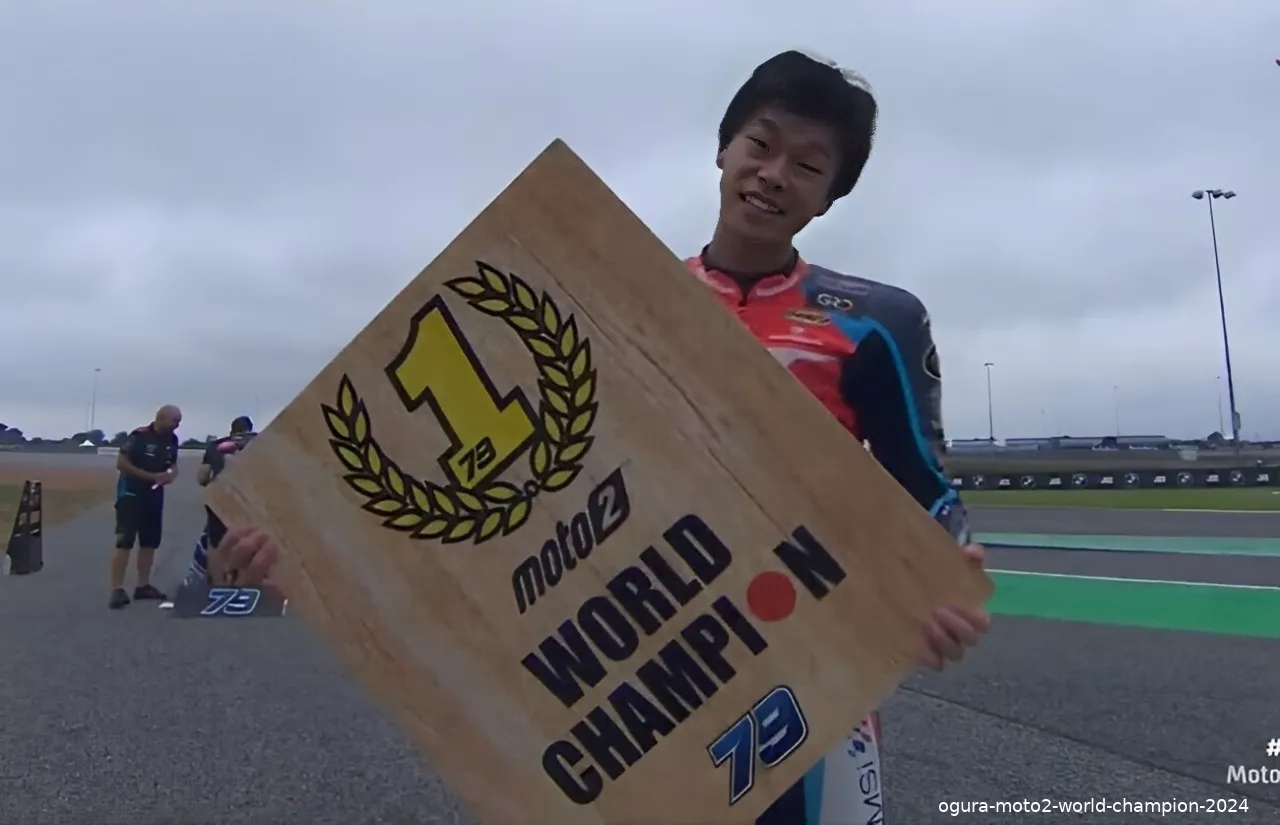 ogura moto2 world champion 2024