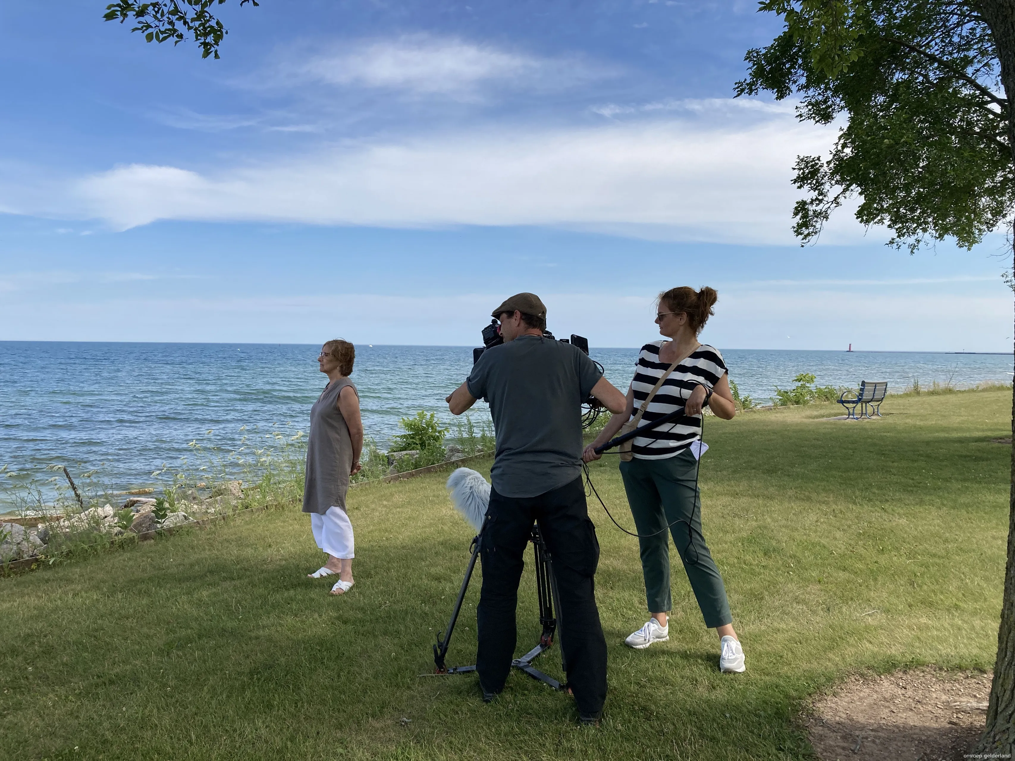 maarten en diny bij lake michigan foto omroep gelderland