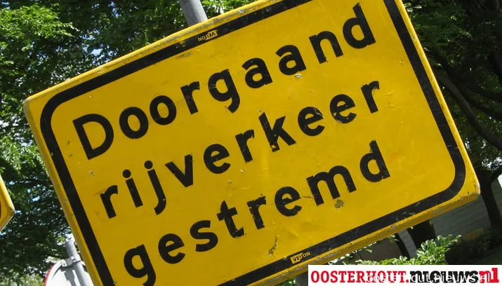 doorgaan verkeer gestremd