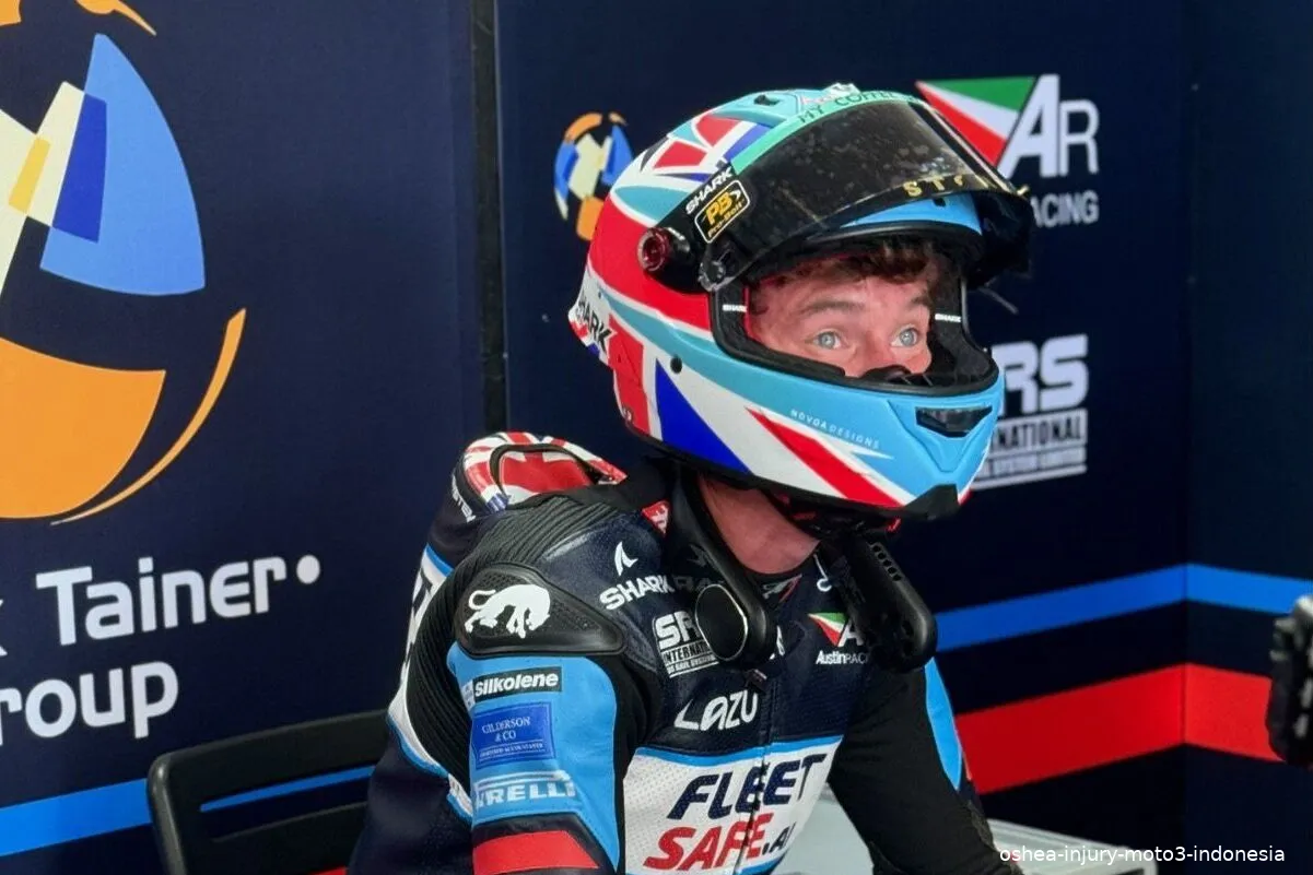 oshea injury moto3 indonesia