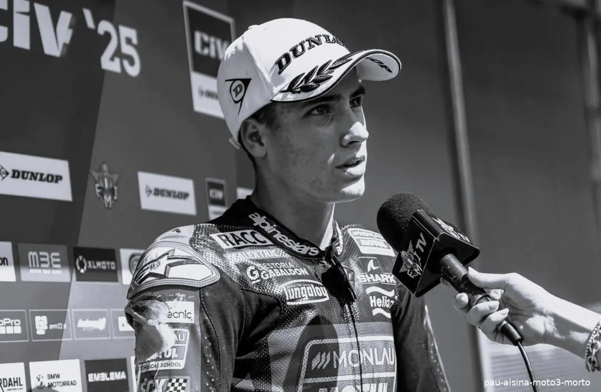 pau alsina moto3 morto