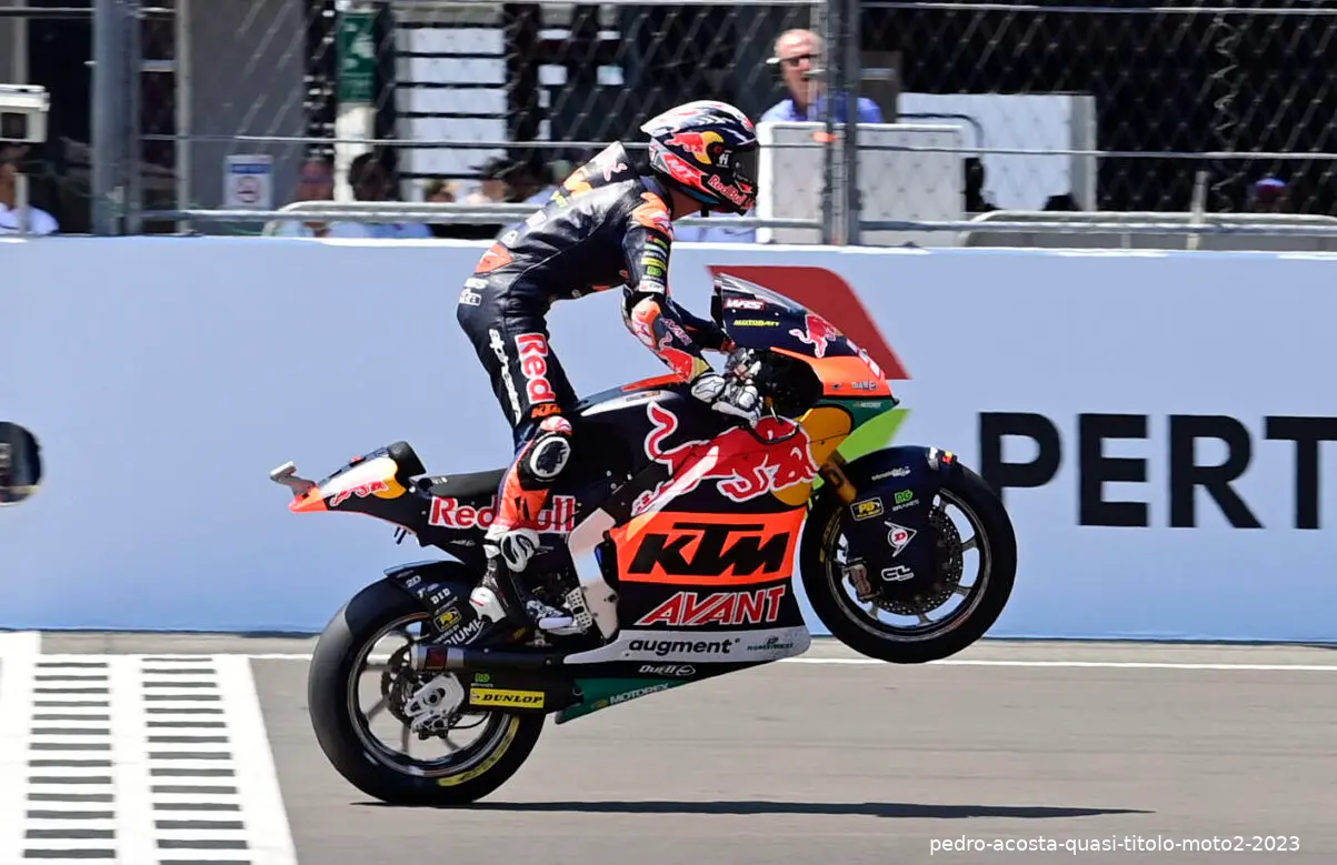 pedro acosta quasi titolo moto2 2023