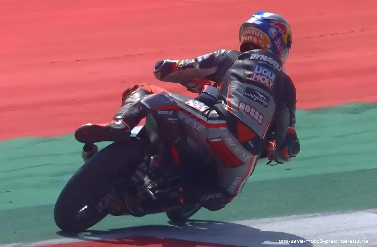 pini save moto3 practice austria