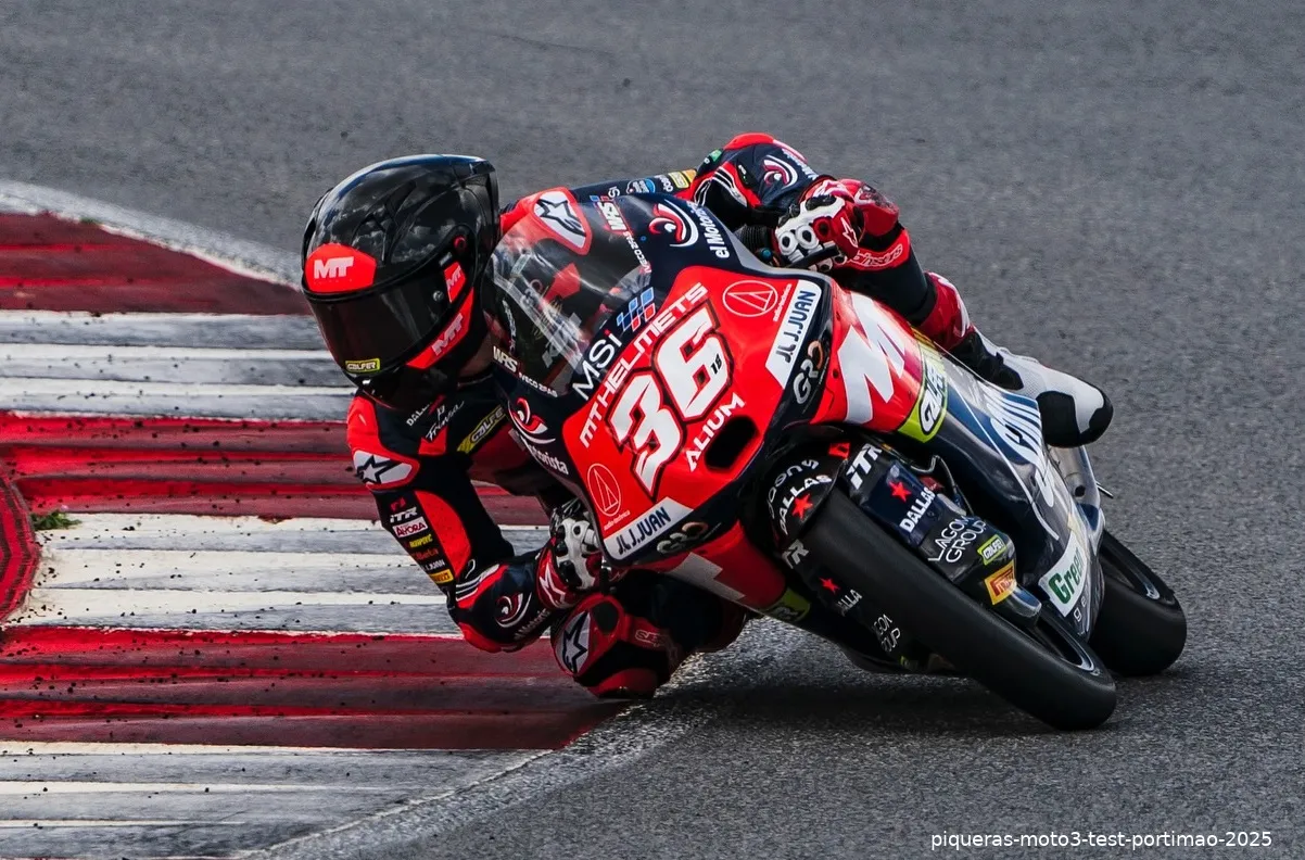 piqueras moto3 test portimao 2025