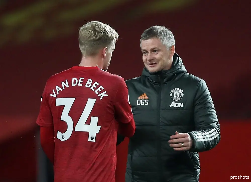 van de beek solskjaer