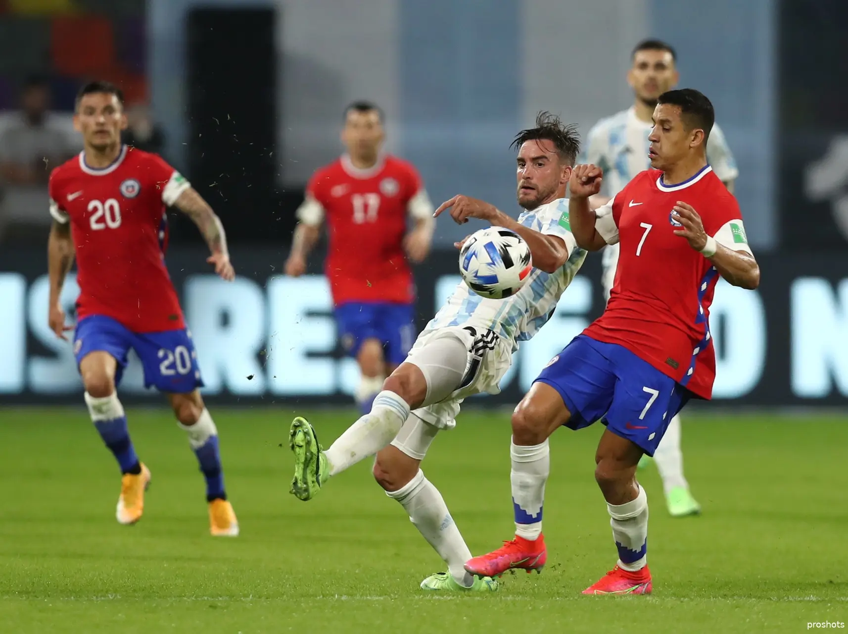 nicolas tagliafico alexis sanchez argentinie chili
