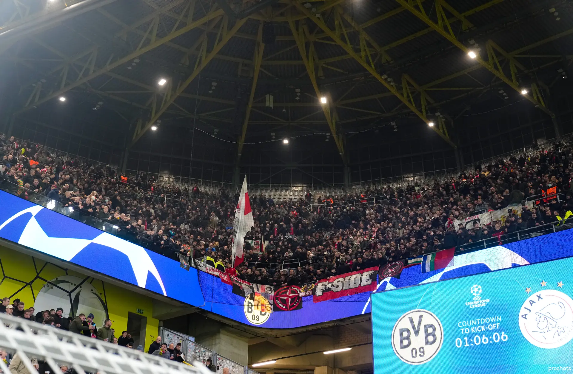 Ajax fans Borussia Dortmund Ajax