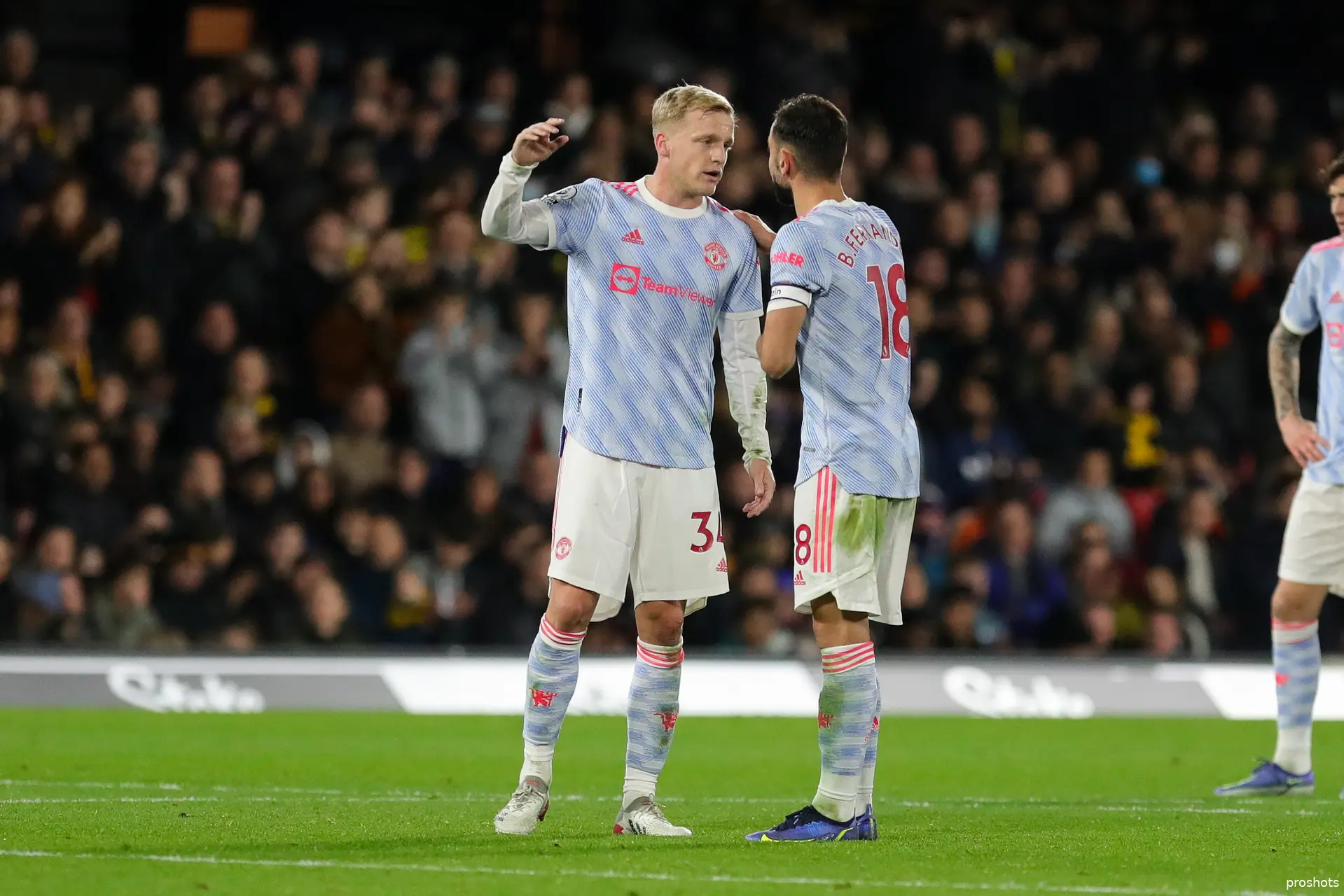 Donny van de Beek Bruno Fernandes Manchester United