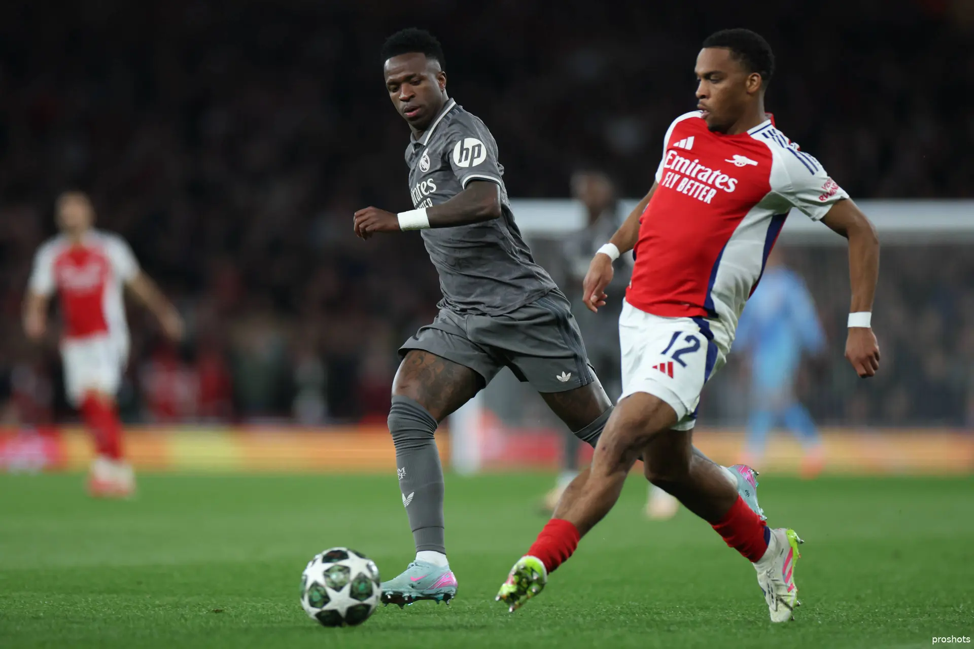 jurrien timber arsenal real madrid vinicius junior