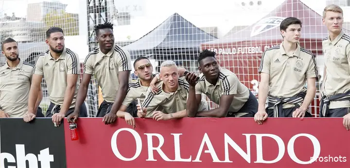 El Maach tijdens het trainingskamp van Ajax in Orlando, Florida (januari 2019)