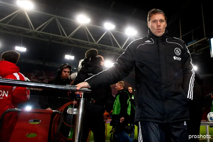 Van Basten kon niet bewerkstelligen wat hij voor ogen had als trainer van Ajax.