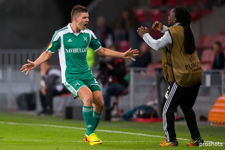 Mitchell Burgzorg won met Ludogorets Razgrad van PSV in de Europa League: 'Wij wonnen in het Philips Stadion met 0-2 en dat kwam puur omdat we werden onderschat.'