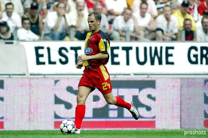 Frank de Boer als speler van Galatasaray tijdens het Amsterdam Tournament.