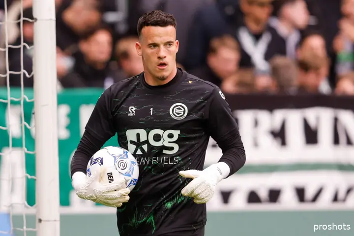 FC Groningen-keeper Etienne Vaessen waarschuwt Ajax: 'Als je onze vorm in de Euroborg ziet, is dat logisch. Het wordt een heel mooi potje met een geweldige ambiance. Wij gaan er alles aan doen om het Ajax heel lastig te maken.'