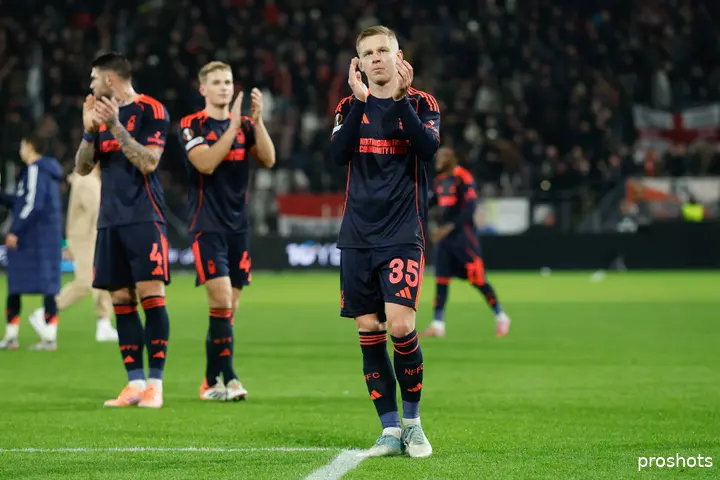 Ajax Showtime Oleksandr Zinchenko Nottingham Forest