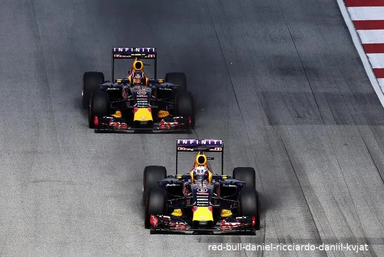 red bullin daniel ricciardo ja daniil kvjat