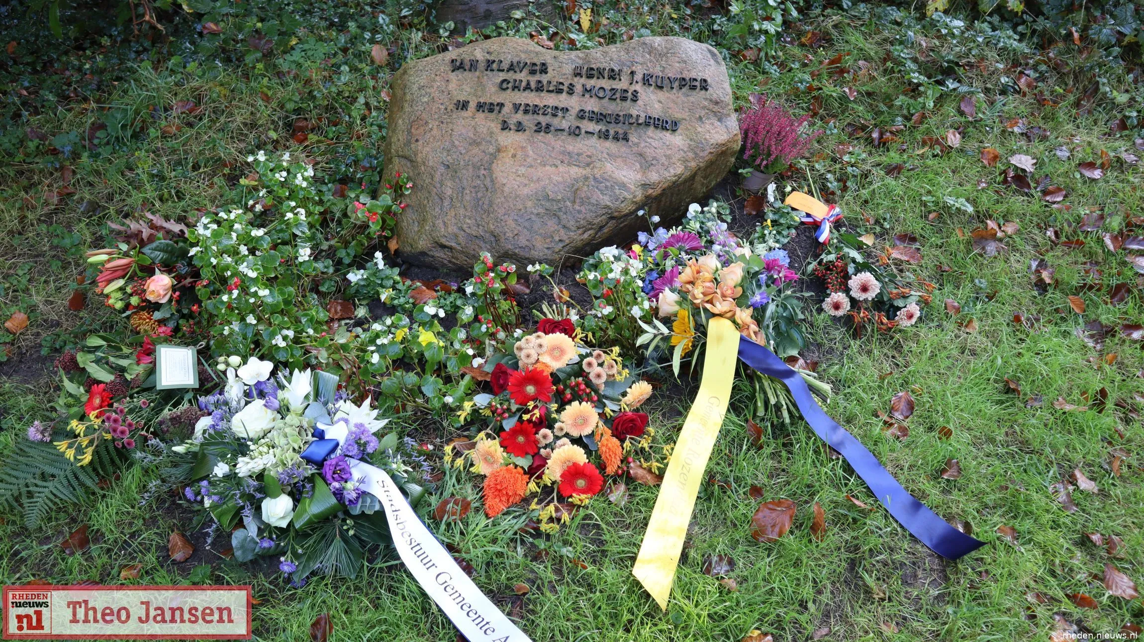 Herdenking en bloemlegging