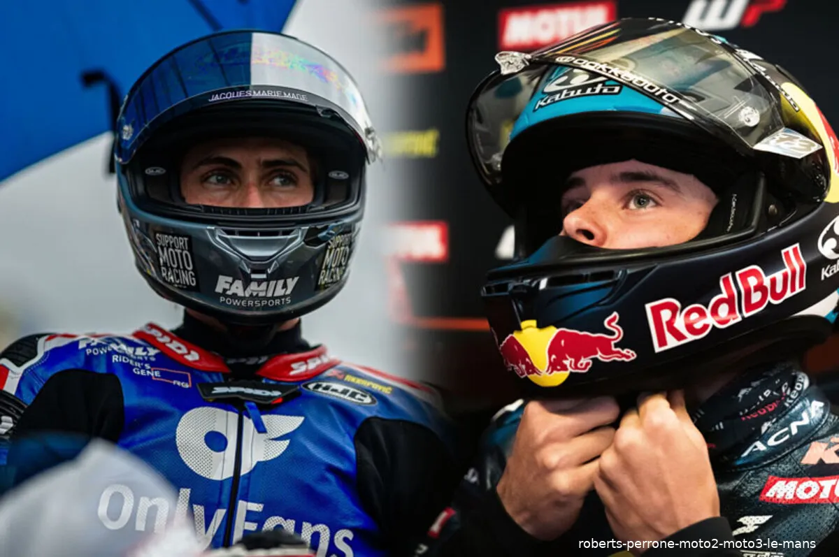 roberts perrone moto2 moto3 le mans