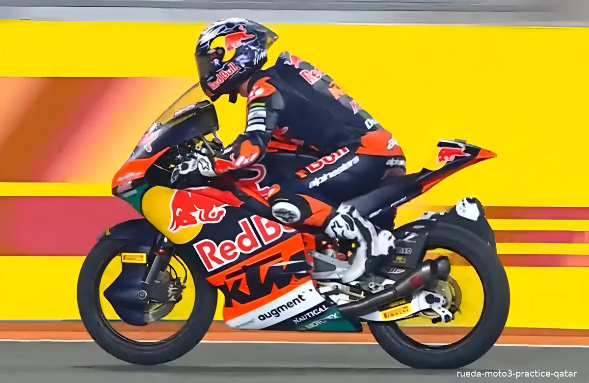 rueda moto3 practice qatar