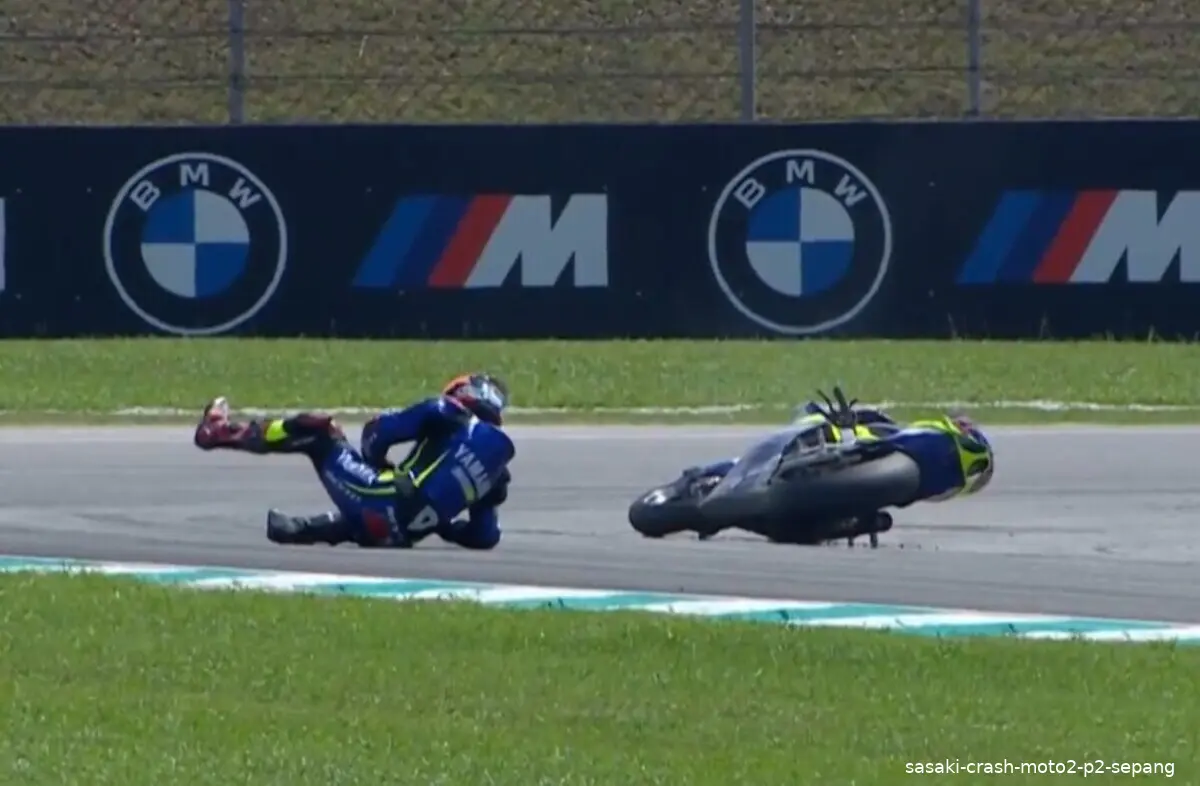 sasaki crash moto2 p2 sepang