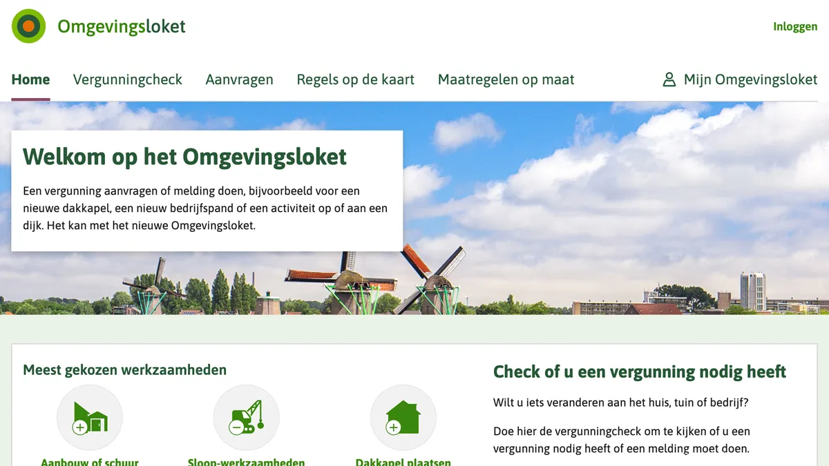 landelijk online omgevingsloket