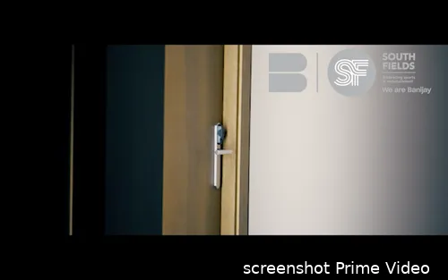 A closed door: it's all we get to see of the conversation.