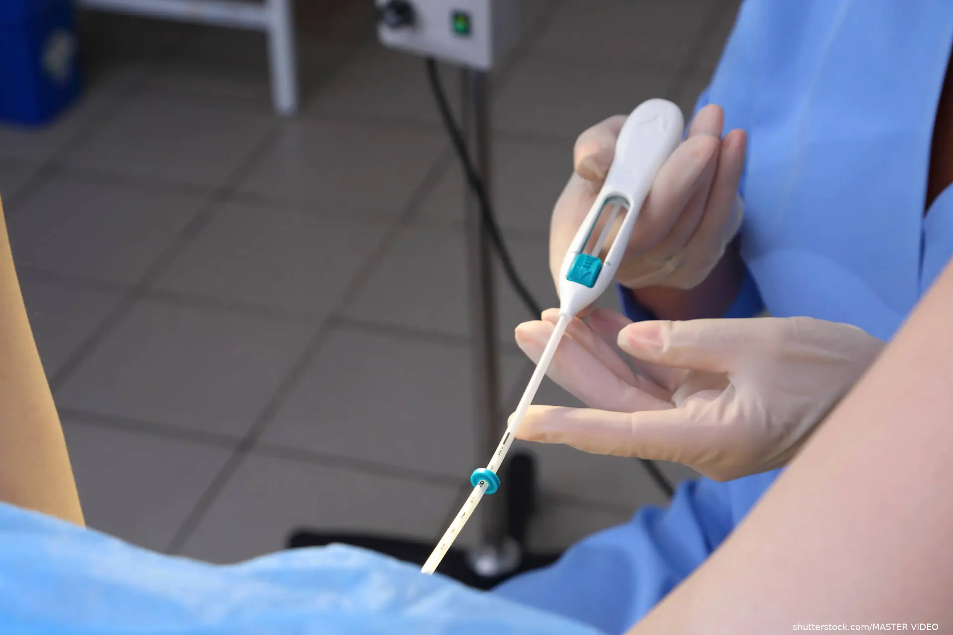 IUD being installed by doctor